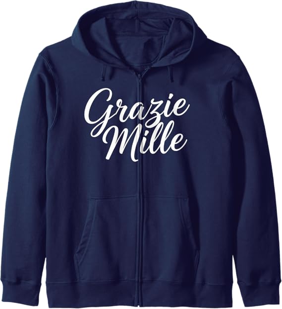 Grazie Mille Zip Hoodie