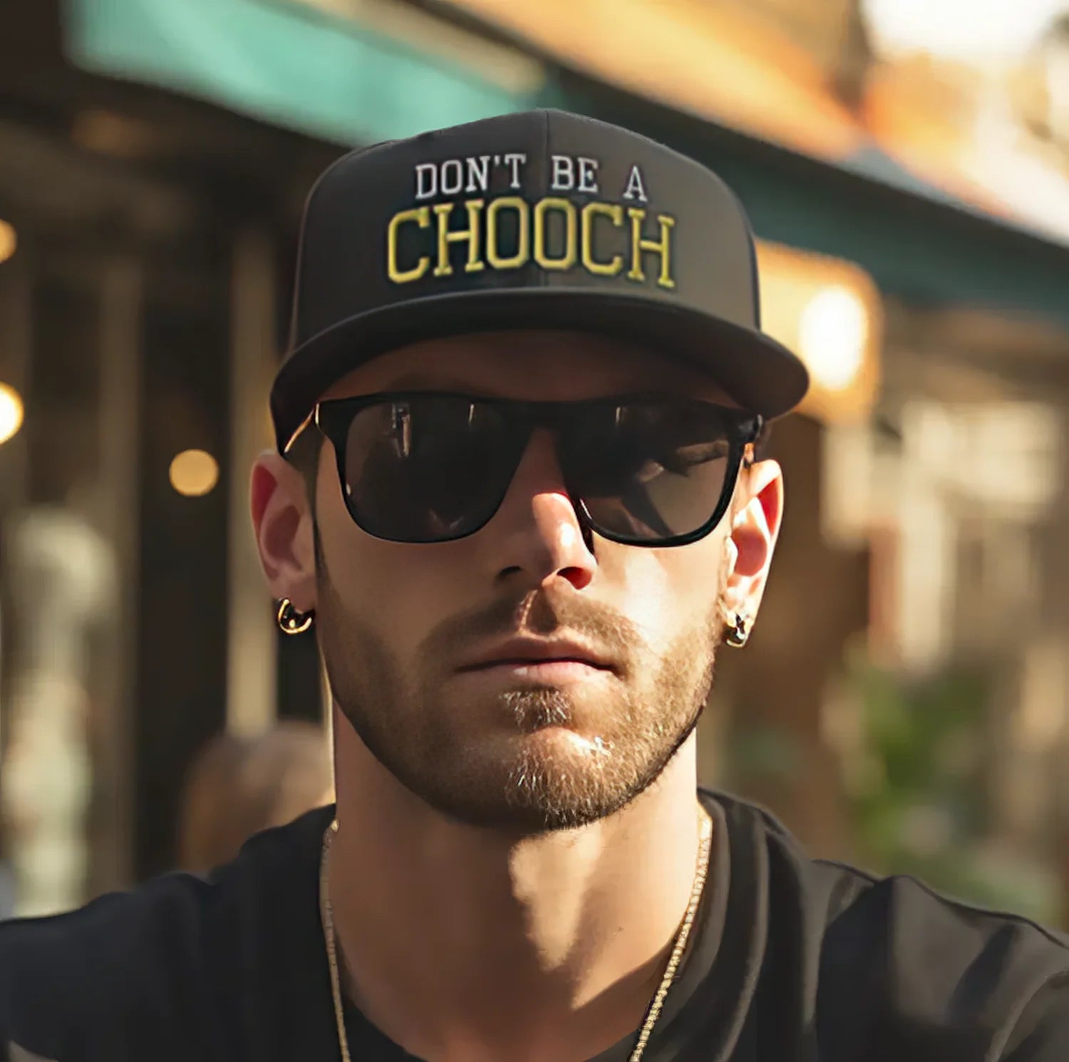 Funny Italian Embroidered Baseball Cap "Don't Be a Chooch" funny gift for him.