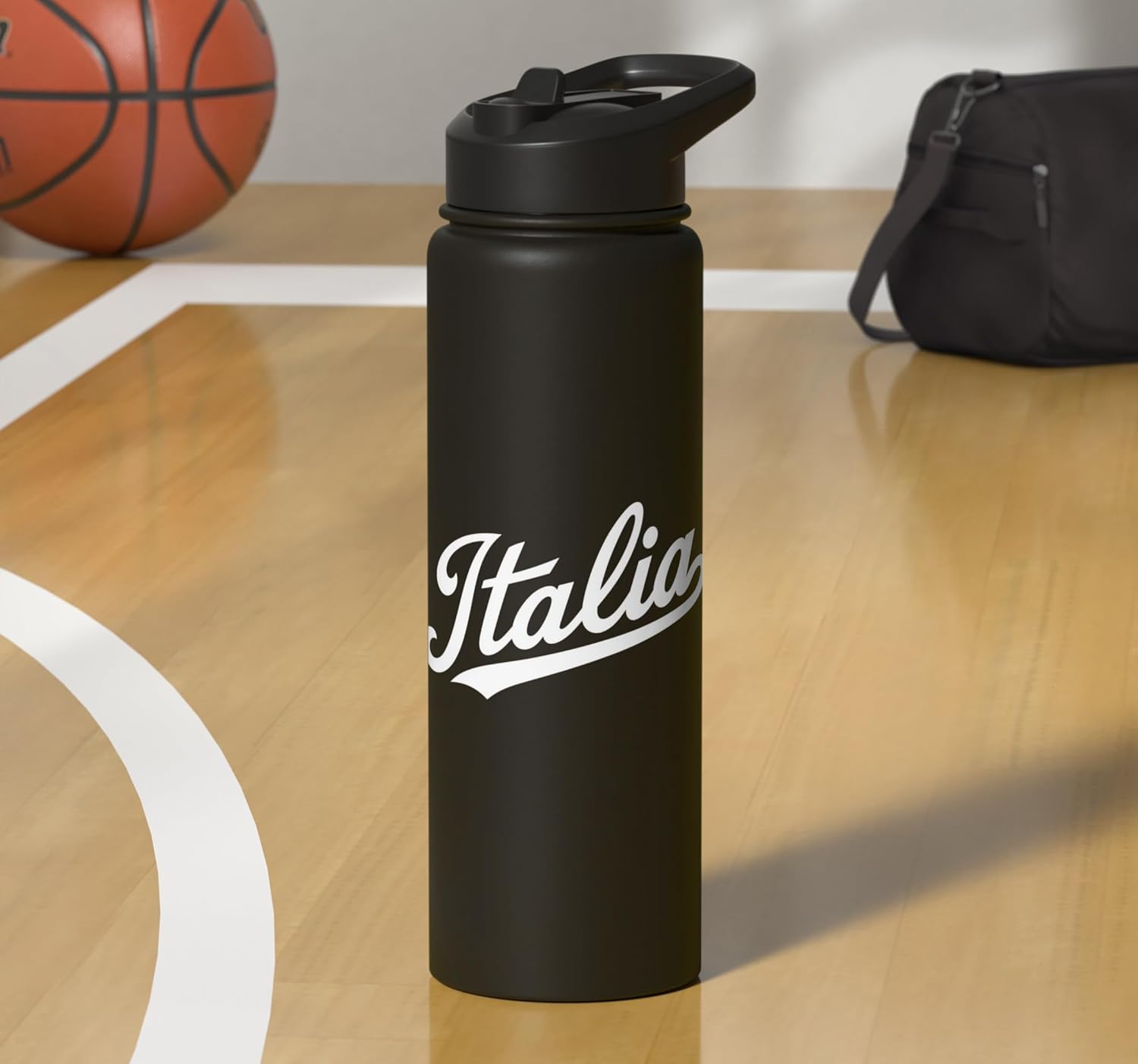 Italia Baseball Script Insulated Tumbler