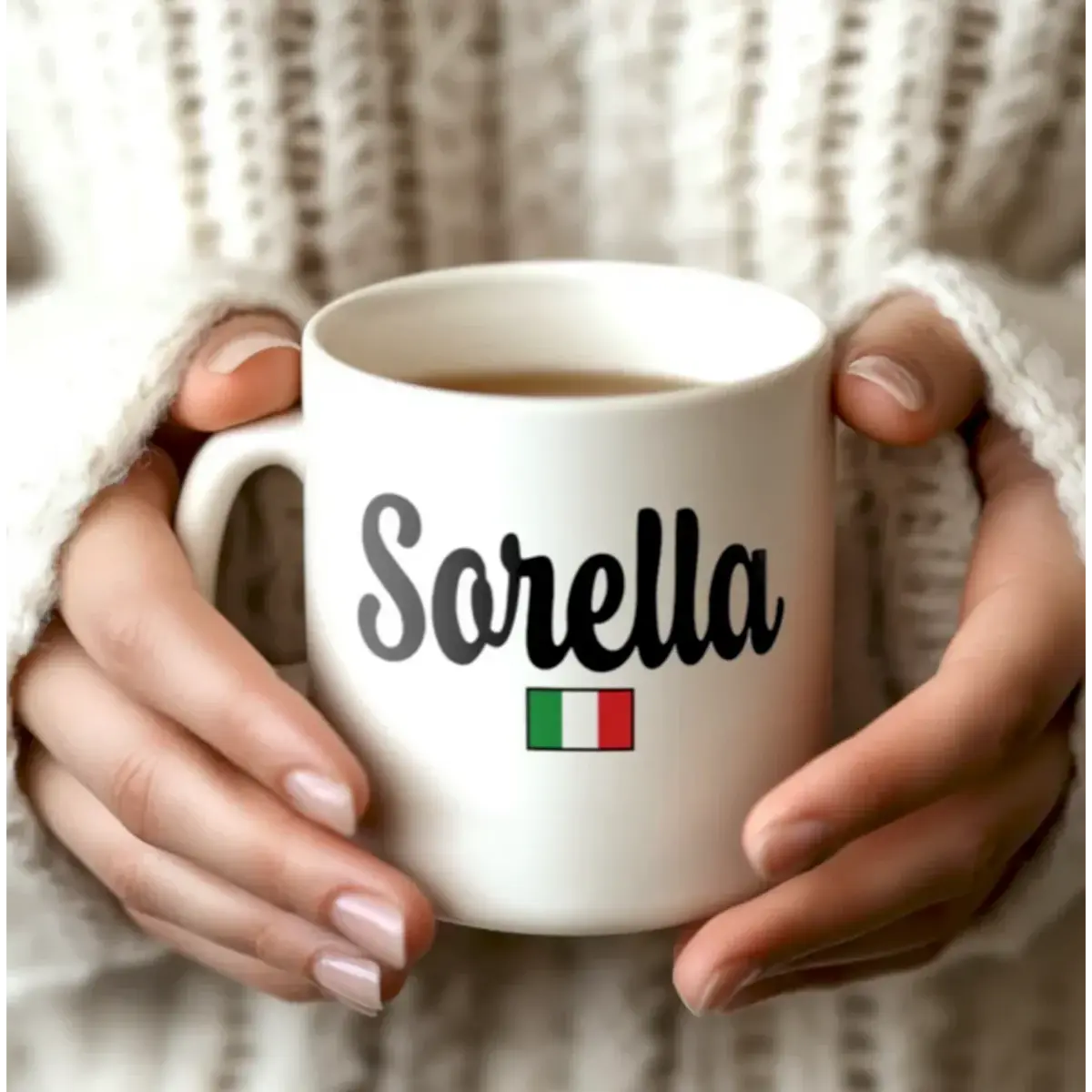 Sorella Italian Flag Mug gift for Sister