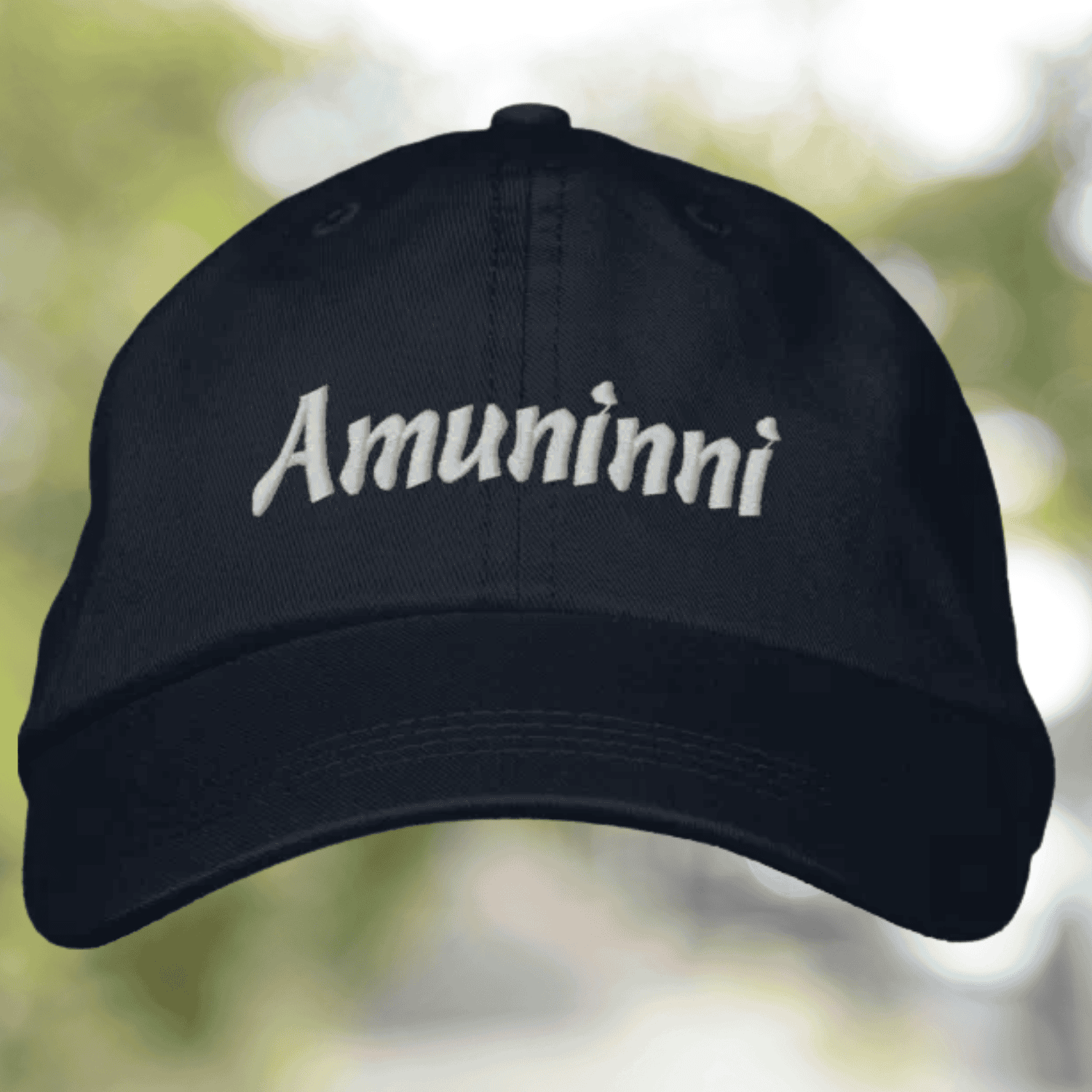 'Amuninni' embroidered hat - Sicilian for Let's Go - Sicilian heritage gift