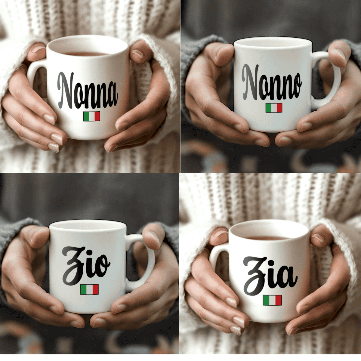 Italian Family Mugs – Personalized Nonna, Papà, Zia & More