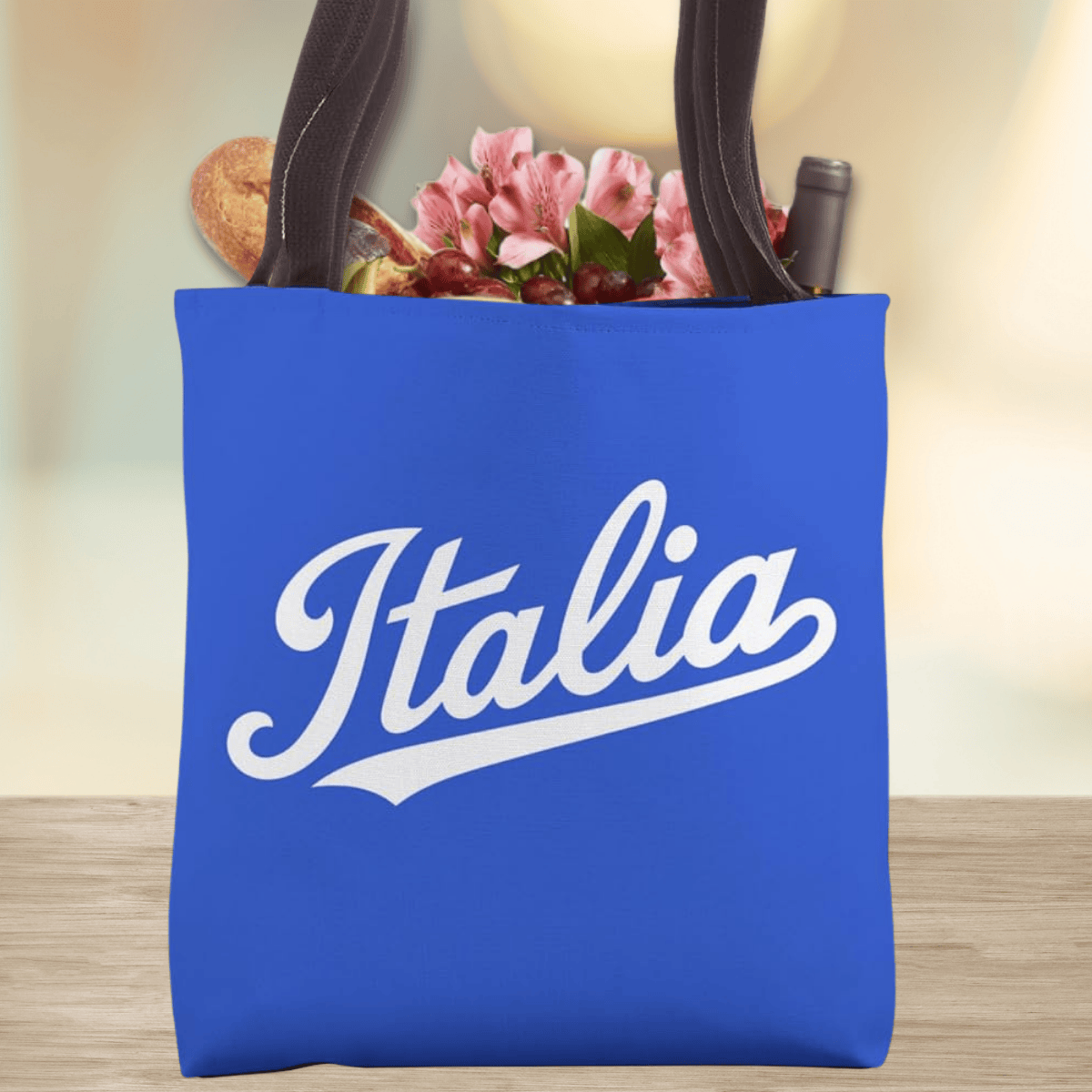 Italia Classic Baseball Script Tote