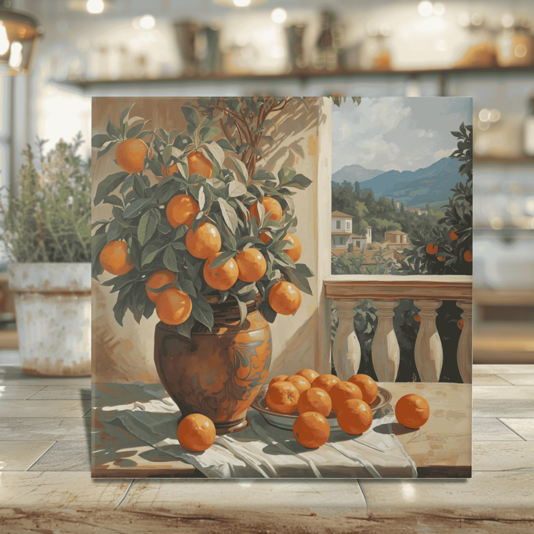 Oranges of Sicily Ceramic Tile