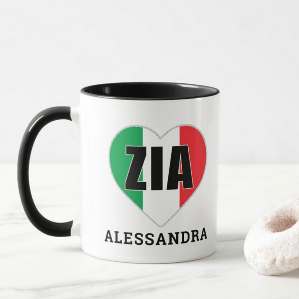 Zia Italian Heart Mug | Gift for Italian Aunt