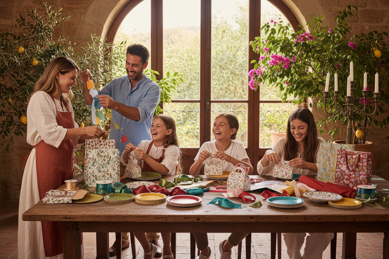 Italian & Sicilian Celebration Details: Party Decor, Favor Boxes, Gift Wrap & More