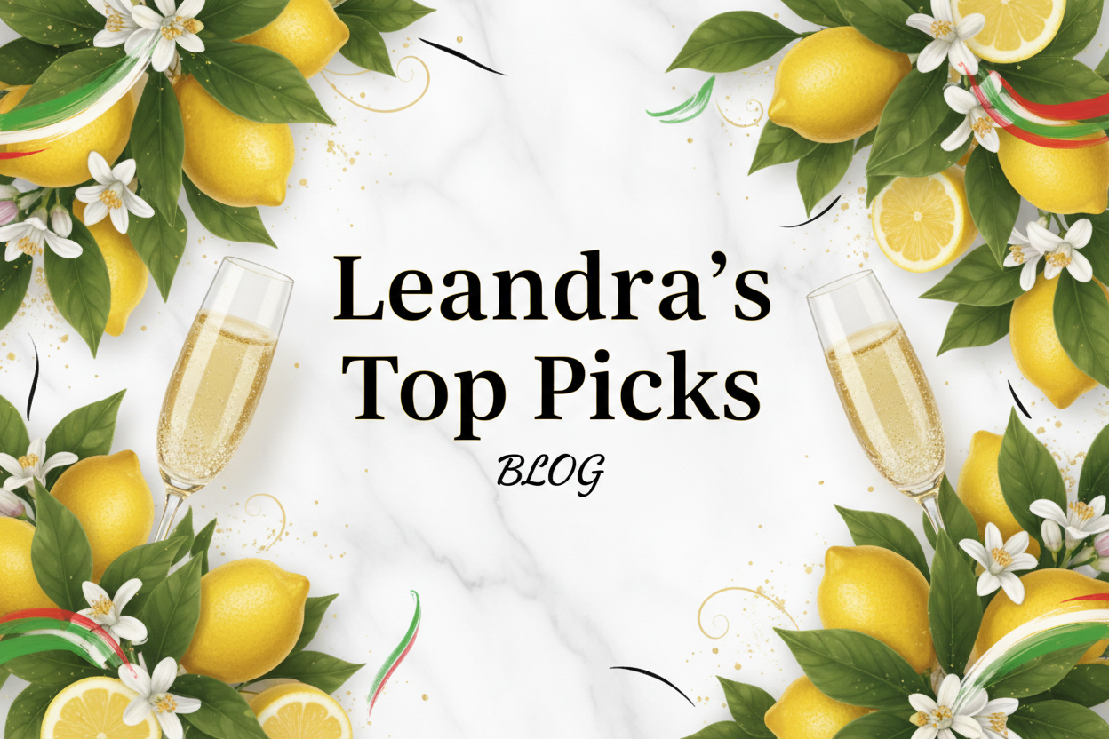 Curated banner for Leandra's top picks featuring favorite Italian and Sicilian heritage pieces from the store