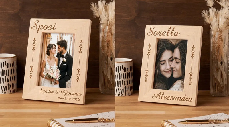 Italian & Sicilian Engraved Photo Frames