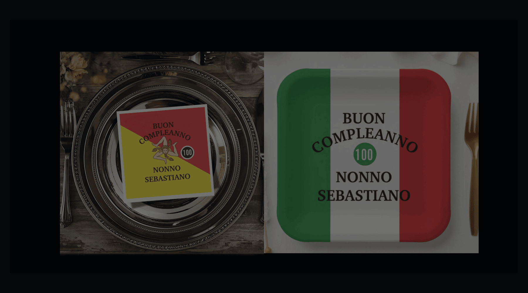 Italian & Sicilian Paper Plates & Napkins