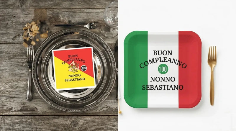 Italian & Sicilian Paper Plates & Napkins