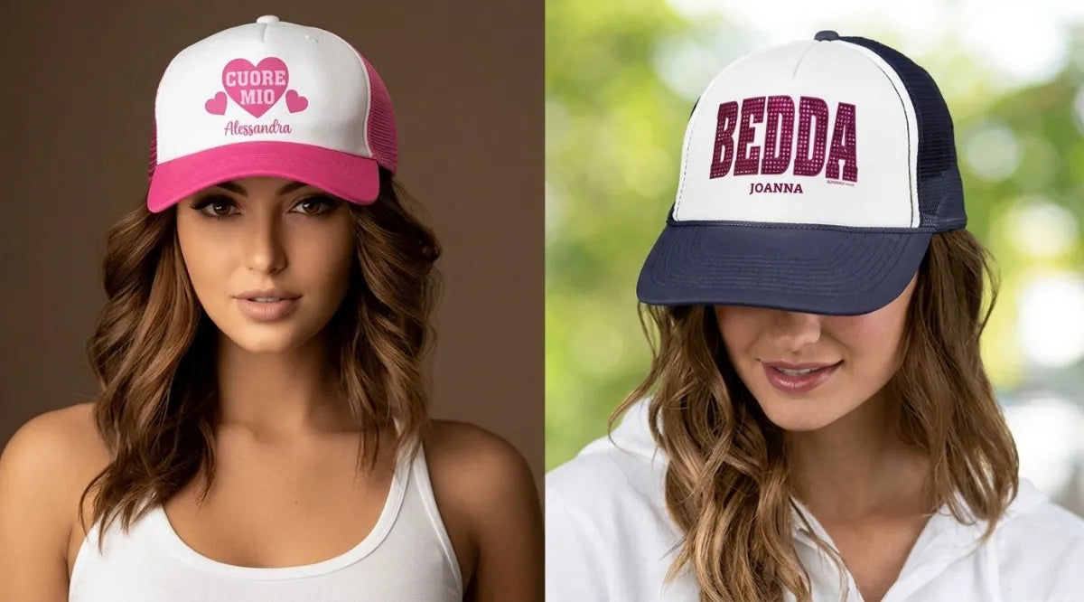 Printed Italian & Sicilian Trucker Hats | Personalized & Funny