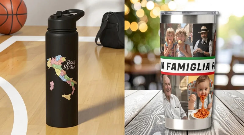 Italian & Sicilian Water Bottles and Thermal Tumblers