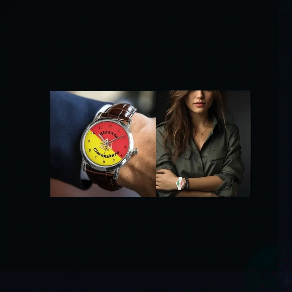 Watches | Custom Italian & Sicilian Flag Designs