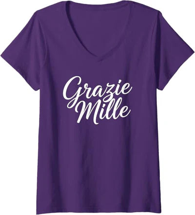 Grazie Mille V-Neck T-shirt