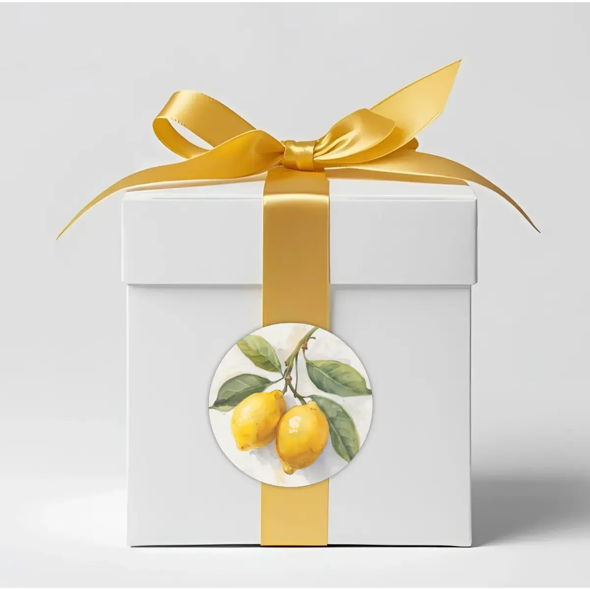 Pretty watercolor lemons on branch white sticker, Italian and Mediterranean heritage decal. Favor sticker, envelope seal, laptop sticker, water bottle decal, planner sticker, gift tag sticker, party favor seal, lemon themed decor, gift for her.
