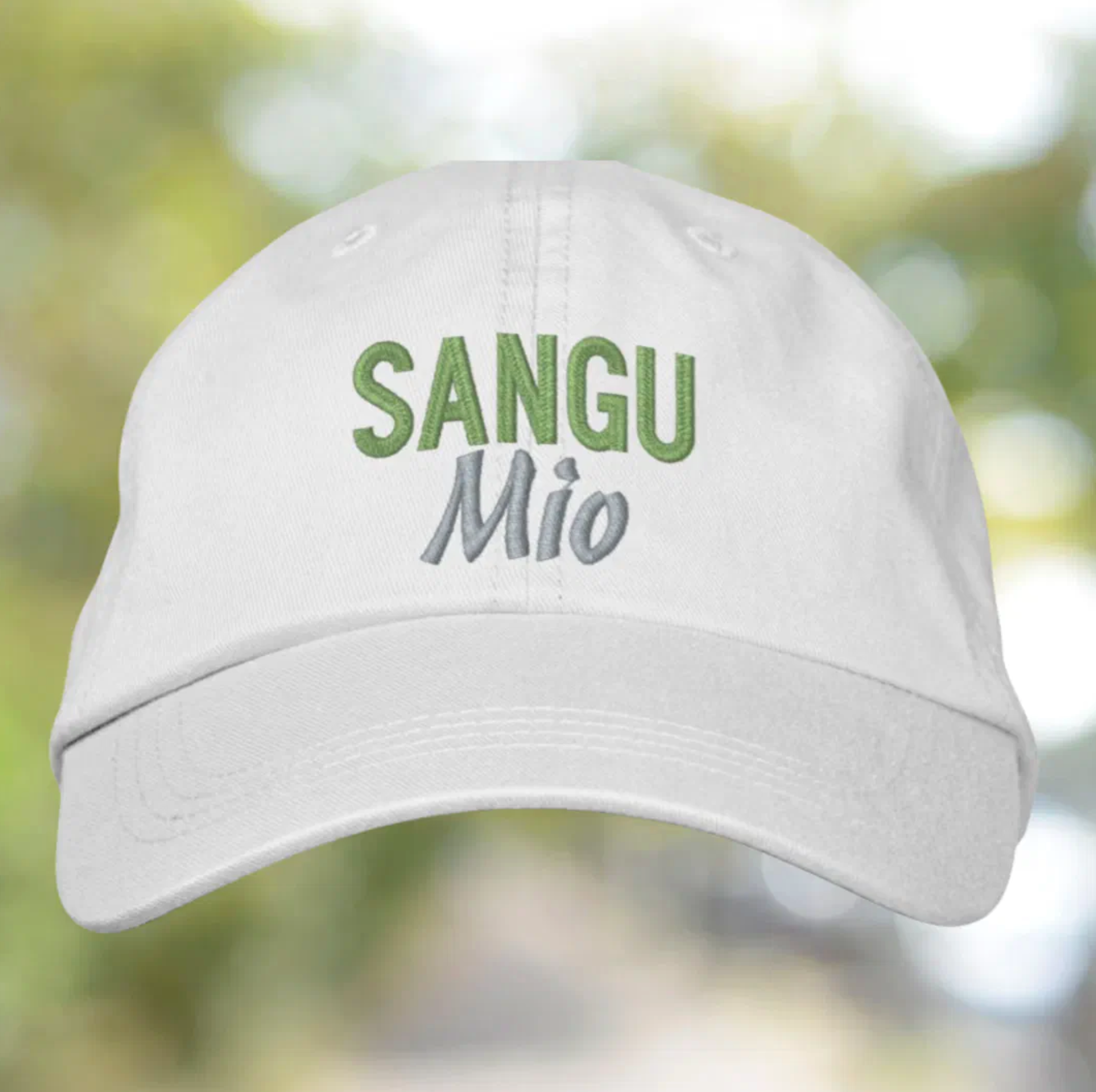 Sangu Mio (My blood) Embroidered Cap Sicilian heritage gift for her, gift for him, gift for mom, gift for dad, gift for daughter, gift for son.