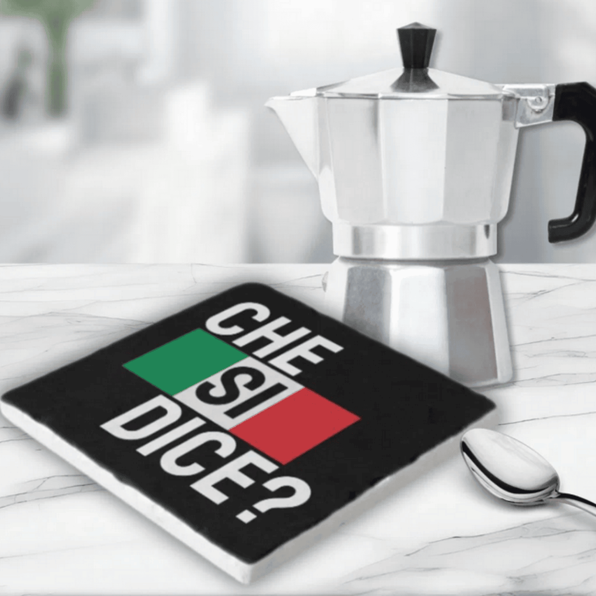 Che Si Dice Italian Flag Trivet