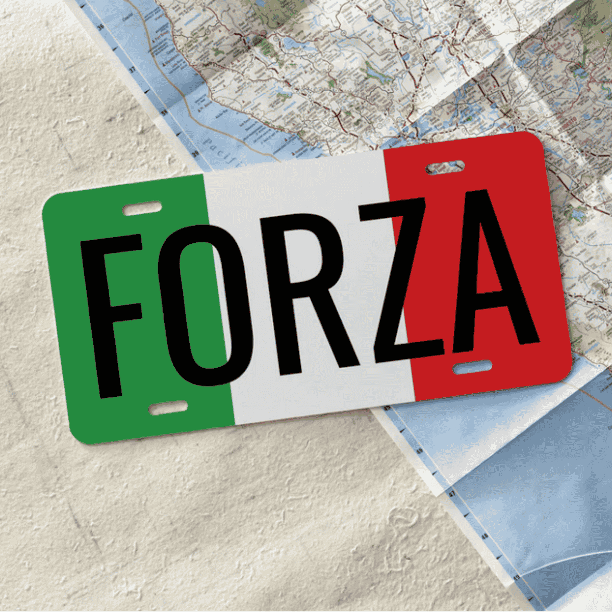 Forza Italian License Plate