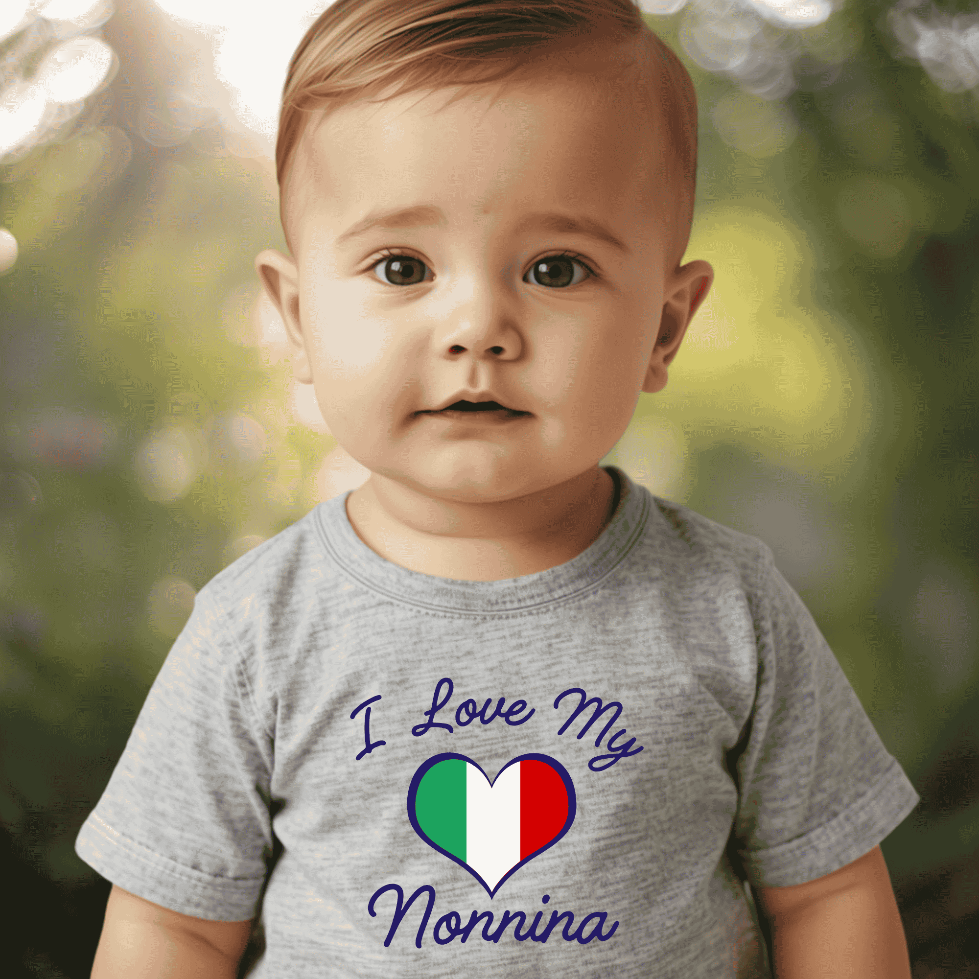 I Love My Nonnina Baby T-shirt