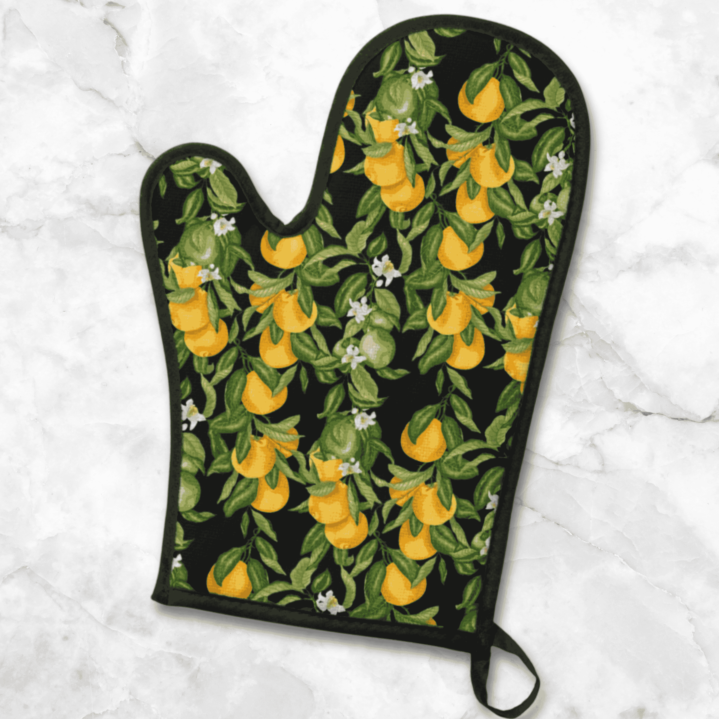 Personalized Lemons on Black Apron