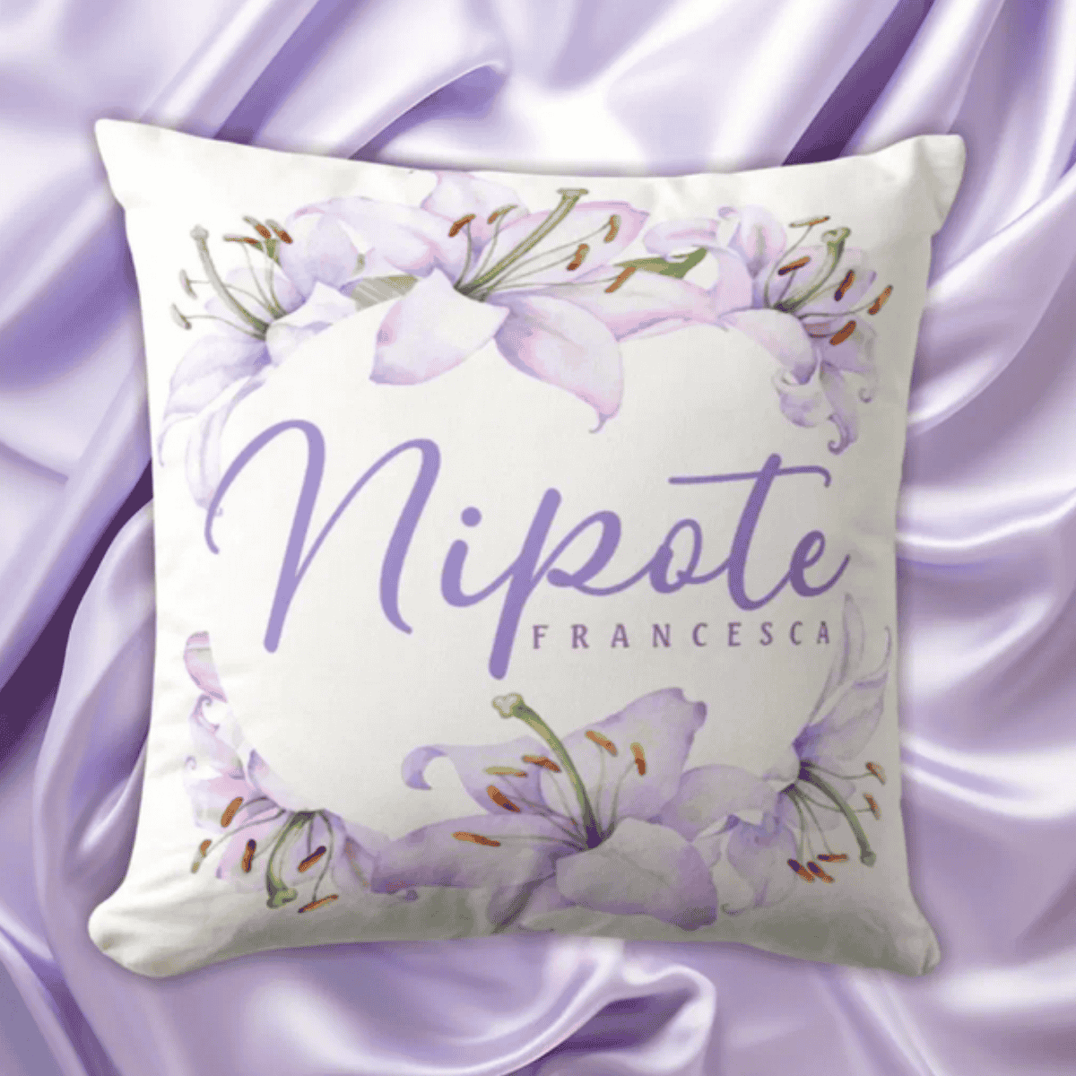 Nipote - Italian Granddaughter or Niece Gift Throw Pillow