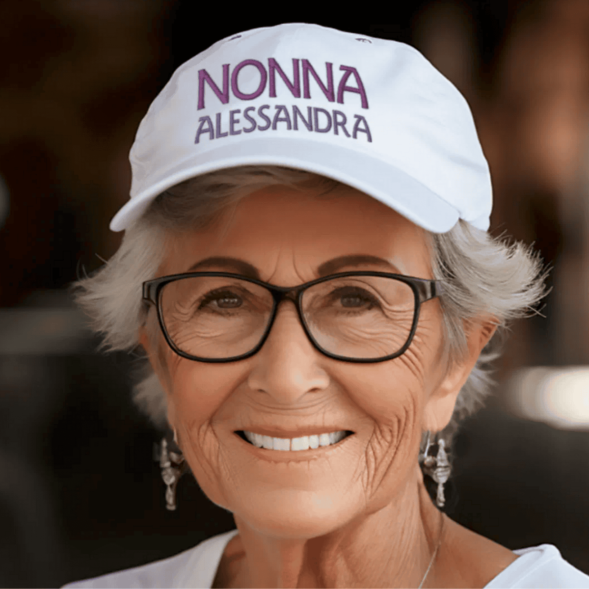 Personalized Nonna Embroidered baseball cap for Italian grandmother gift