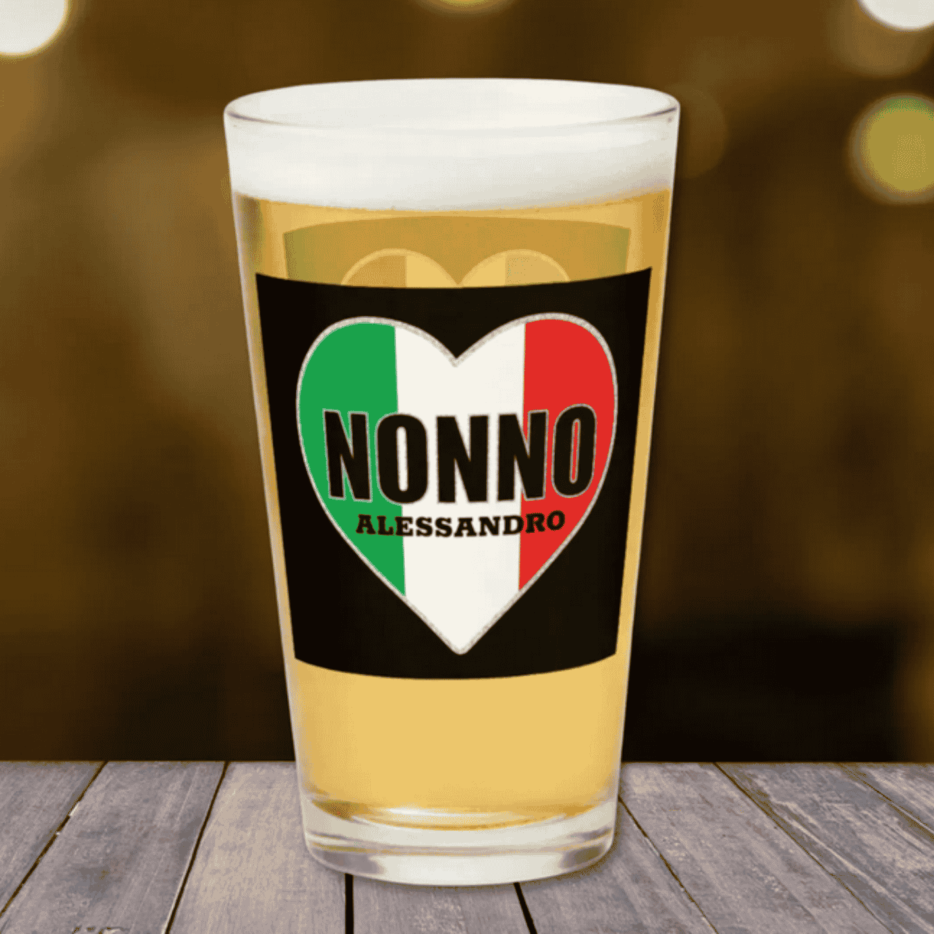 Personalized Nonno Glass Tumbler