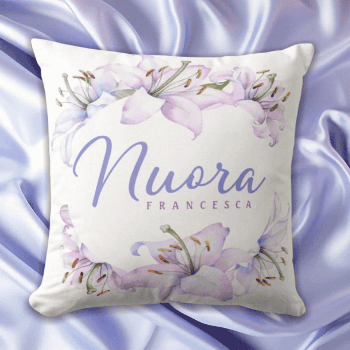 Nuora Personalized Italian Daughter-in-law Gift Throw Pillow