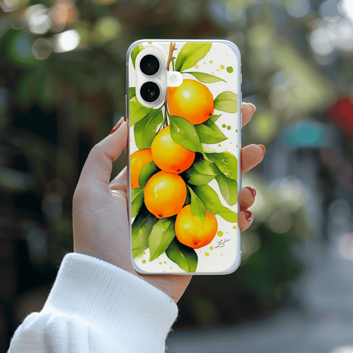 Sicilian Orange Trees Phone Case – Italian Art - Gift for her