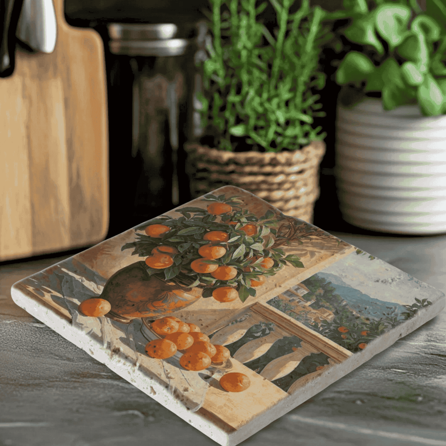 Sicilian Orange Tree Trivet